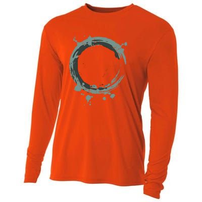 Enso Circle Cool Gift Zen Circle Cool Gift Buddhism Yoga Spiritual Karma Gift Cooling Performance Long Sleeve Crew