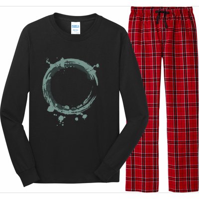 Enso Circle Cool Gift Zen Circle Cool Gift Buddhism Yoga Spiritual Karma Gift Long Sleeve Pajama Set