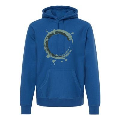 Enso Circle Cool Gift Zen Circle Cool Gift Buddhism Yoga Spiritual Karma Gift Premium Hoodie