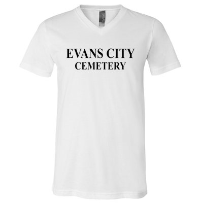 Evans City Cemetery V-Neck T-Shirt