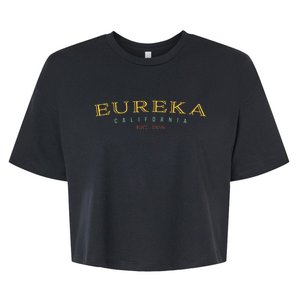 Eureka California CA Hometown Pride Bella+Canvas Jersey Crop Tee