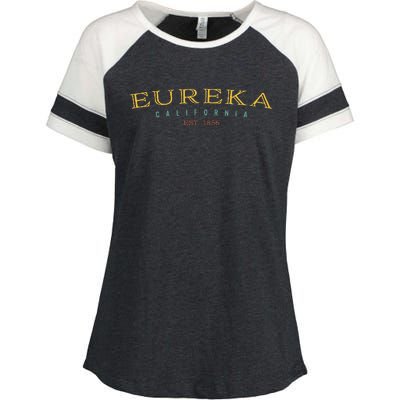 Eureka California CA Hometown Pride Enza Ladies Jersey Colorblock Tee