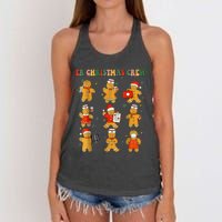 ER Christmas Crew Gingerbread Nurse Christmas Nursing School Women's Knotted Racerback Tank