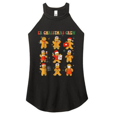 ER Christmas Crew Gingerbread Nurse Christmas Nursing School Women's Perfect Tri Rocker Tank