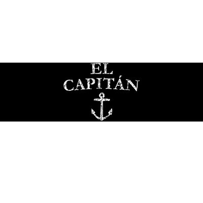 El Capitan Captain Anchor Boat & Sail Bumper Sticker