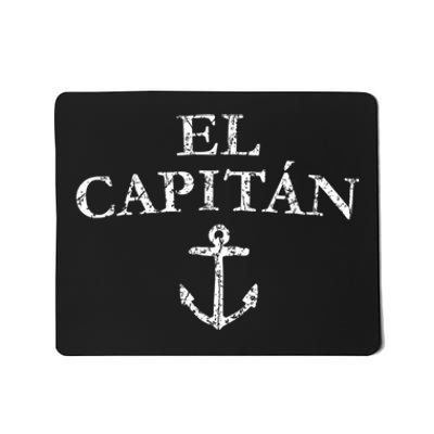 El Capitan Captain Anchor Boat & Sail Mousepad