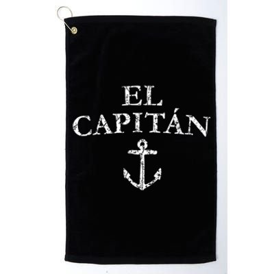 El Capitan Captain Anchor Boat & Sail Platinum Collection Golf Towel