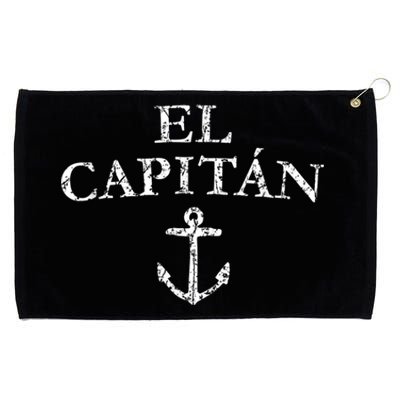 El Capitan Captain Anchor Boat & Sail Grommeted Golf Towel