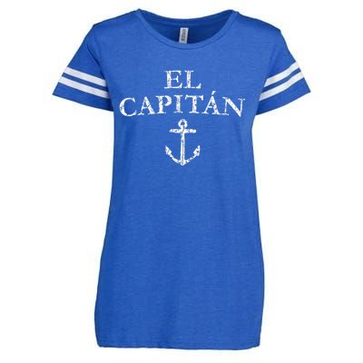 El Capitan Captain Anchor Boat & Sail Enza Ladies Jersey Football T-Shirt