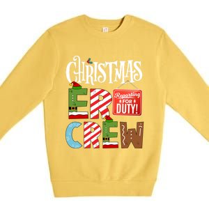 Er Christmas Crew Emergency Room Nurse Er Tech And Secretary Gift Premium Crewneck Sweatshirt