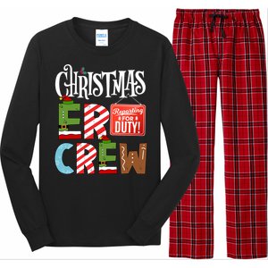 Er Christmas Crew Emergency Room Nurse Er Tech And Secretary Gift Long Sleeve Pajama Set