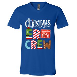 Er Christmas Crew Emergency Room Nurse Er Tech And Secretary Gift V-Neck T-Shirt