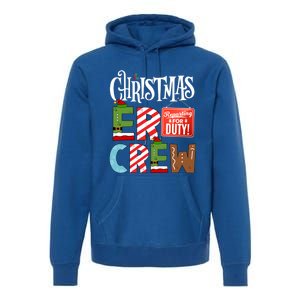 Er Christmas Crew Emergency Room Nurse Er Tech And Secretary Gift Premium Hoodie