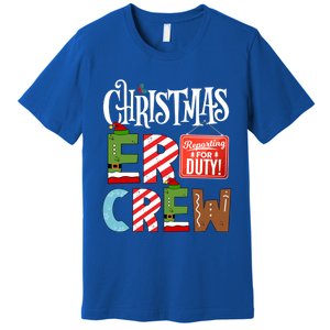 Er Christmas Crew Emergency Room Nurse Er Tech And Secretary Gift Premium T-Shirt