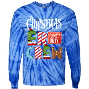 Er Christmas Crew Emergency Room Nurse Er Tech And Secretary Gift Tie-Dye Long Sleeve Shirt