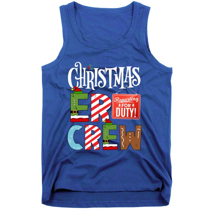 Er Christmas Crew Emergency Room Nurse Er Tech And Secretary Gift Tank Top