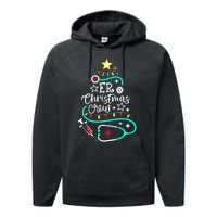 Er Christmas Crew Emergency Room Nurse Er Techs Secretary Performance Fleece Hoodie