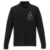 Er Christmas Crew Emergency Room Nurse Er Techs Secretary Performance Long Sleeve Polo