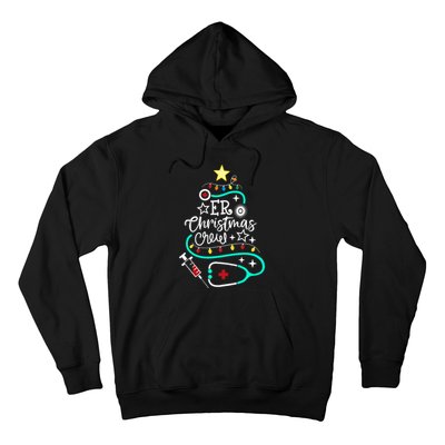 Er Christmas Crew Emergency Room Nurse Er Techs Secretary Hoodie