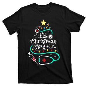 Er Christmas Crew Emergency Room Nurse Er Techs Secretary T-Shirt