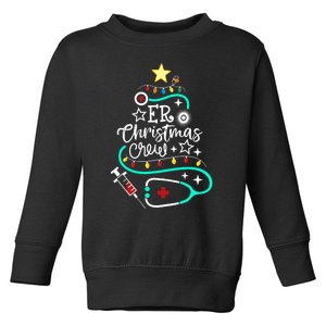 Er Christmas Crew Emergency Room Nurse Er Techs Secretary Toddler Sweatshirt