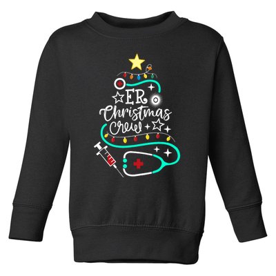 Er Christmas Crew Emergency Room Nurse Er Techs Secretary Toddler Sweatshirt