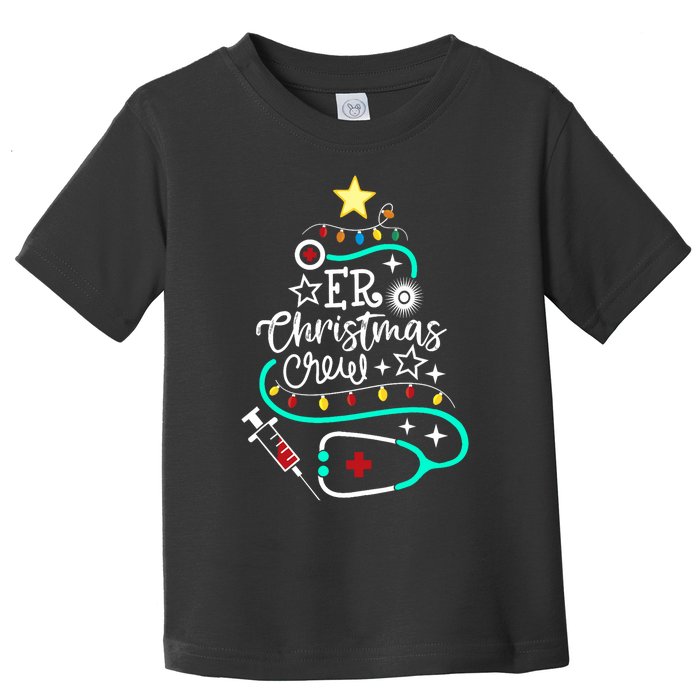 Er Christmas Crew Emergency Room Nurse Er Techs Secretary Toddler T-Shirt