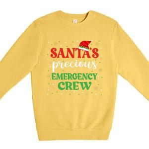 Emergency Crew Christmas Er Nurse Xmas Cute Er Tech Meaningful Gift Premium Crewneck Sweatshirt