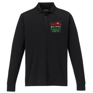 Emergency Crew Christmas Er Nurse Xmas Cute Er Tech Meaningful Gift Performance Long Sleeve Polo