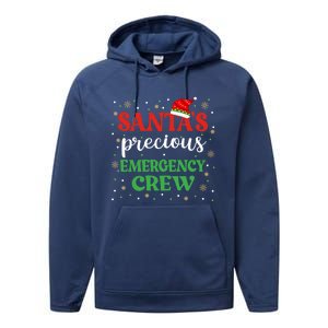 Emergency Crew Christmas Er Nurse Xmas Cute Er Tech Meaningful Gift Performance Fleece Hoodie