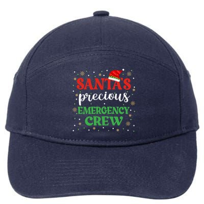 Emergency Crew Christmas Er Nurse Xmas Cute Er Tech Meaningful Gift 7-Panel Snapback Hat