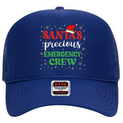 Emergency Crew Christmas Er Nurse Xmas Cute Er Tech Meaningful Gift High Crown Mesh Back Trucker Hat