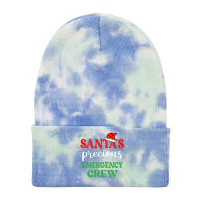 Emergency Crew Christmas Er Nurse Xmas Cute Er Tech Meaningful Gift Tie Dye 12in Knit Beanie