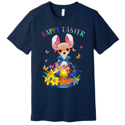 Easter Cute Chihuahua Dog Lover Gifts Bunny Eggs Easter Premium T-Shirt