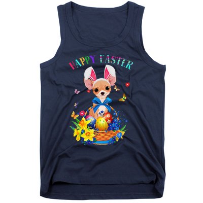 Easter Cute Chihuahua Dog Lover Gifts Bunny Eggs Easter Tank Top