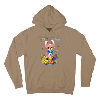 Easter Cute Chihuahua Dog Lover Gifts Bunny Eggs Easter Hoodie