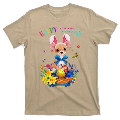 Easter Cute Chihuahua Dog Lover Gifts Bunny Eggs Easter T-Shirt