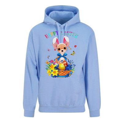 Easter Cute Chihuahua Dog Lover Gifts Bunny Eggs Easter Unisex Surf Hoodie