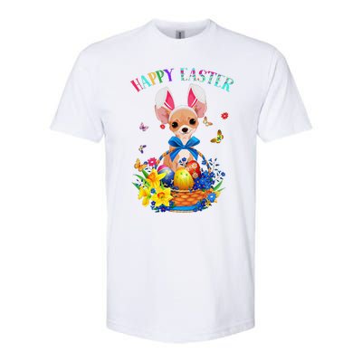 Easter Cute Chihuahua Dog Lover Gifts Bunny Eggs Easter Softstyle CVC T-Shirt