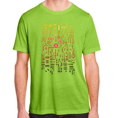 Engineer Computer Circuit Board Engineering CPU Binary Adult ChromaSoft Performance T-Shirt