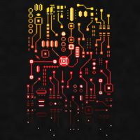 Engineer Computer Circuit Board Engineering CPU Binary Ladies PosiCharge Tri-Blend Wicking Tank