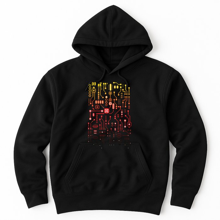 Engineer Computer Circuit Board Engineering CPU Binary Hoodie