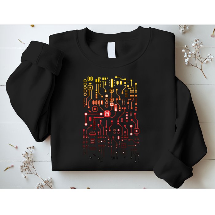 Engineer Computer Circuit Board Engineering CPU Binary Sweatshirt