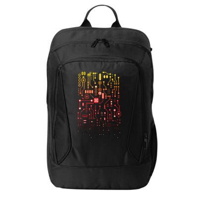 Engineer Computer Circuit Board Engineering CPU Binary City Backpack