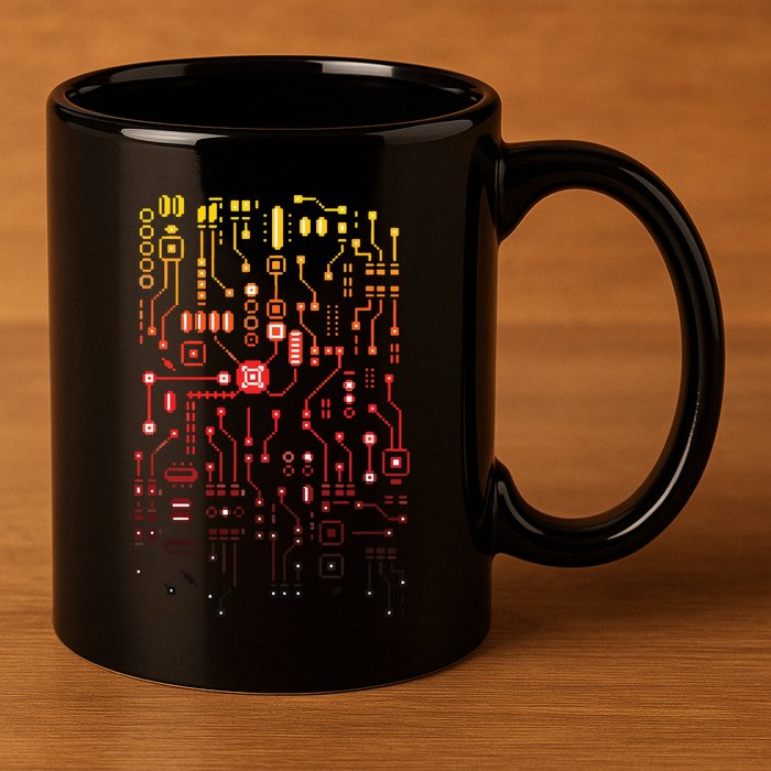 Engineer Computer Circuit Board Engineering CPU Binary 11oz C Handle Ceramic Mug