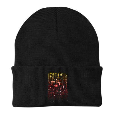 Engineer Computer Circuit Board Engineering CPU Binary Beanie