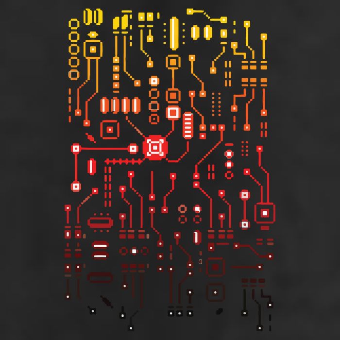 Engineer Computer Circuit Board Engineering CPU Binary Beanie