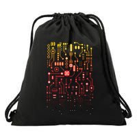 Engineer Computer Circuit Board Engineering CPU Binary Drawstring Bag
