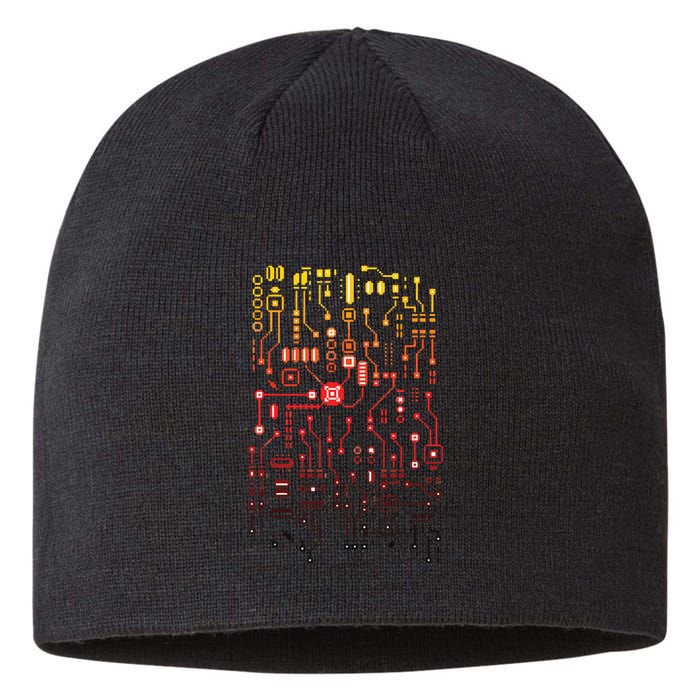 Engineer Computer Circuit Board Engineering CPU Binary Sustainable Beanie