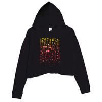 Engineer Computer Circuit Board Engineering CPU Binary Crop Fleece Hoodie